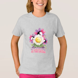 Flowers Positive Quote Seek Balance Not Perfection T-Shirt
