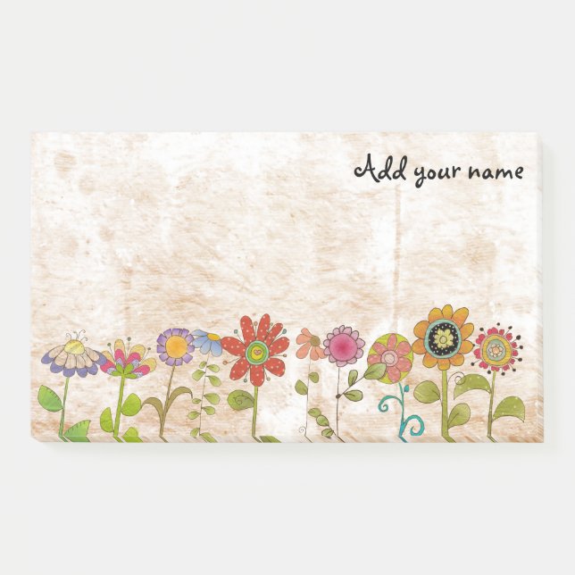 Flowers Post-it Notes (Front)