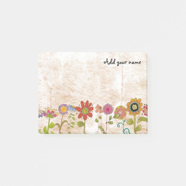 Flowers Post-it Notes (Front)