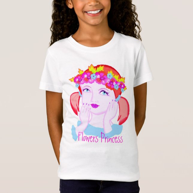 Flowers Princess T-Shirt (Front)