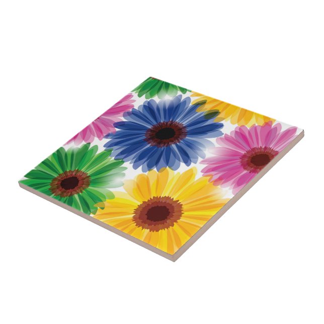Flowers Print Tile (Side)