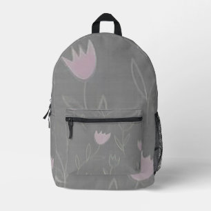 Flowers Printed Backpack