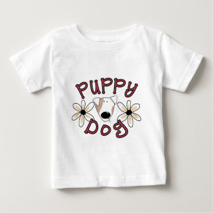 Flowers Puppy Dog T-shirts and Gifts