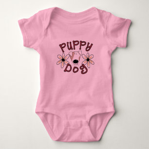 Flowers Puppy Dog T-shirts and Gifts
