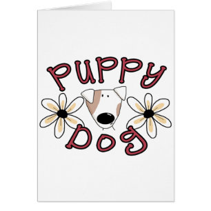 Flowers Puppy Dog T-shirts and Gifts