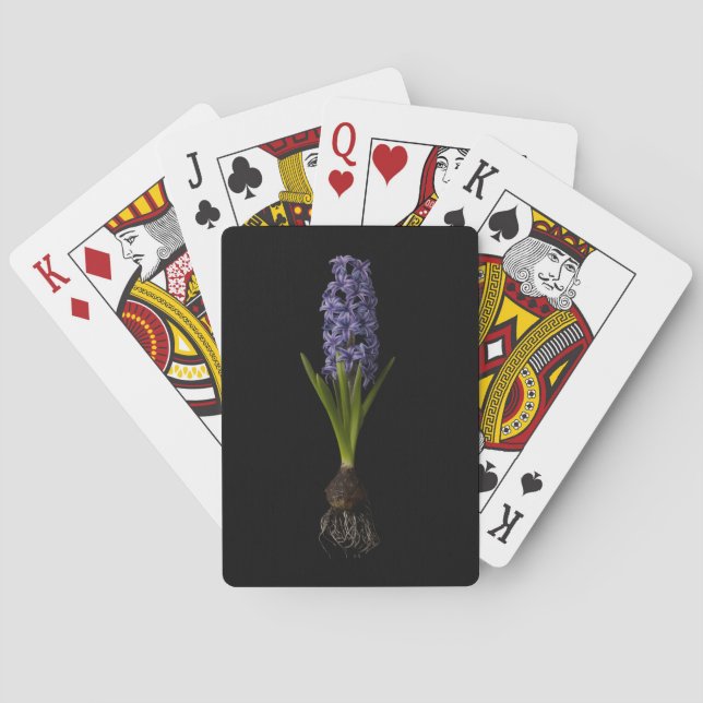 Flowers | Purple Hyacinth Bulb Playing Cards (Back)