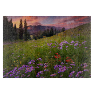 Flowers   Purple Wildflowers Colorado Cutting Board