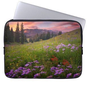 Flowers   Purple Wildflowers Colorado Laptop Sleeve