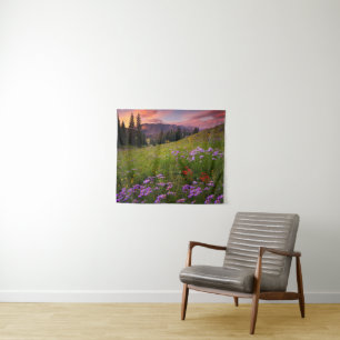 Flowers   Purple Wildflowers Colorado Tapestry