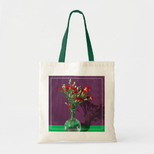 Flowers Red Carantion Bouquet Tote Bag