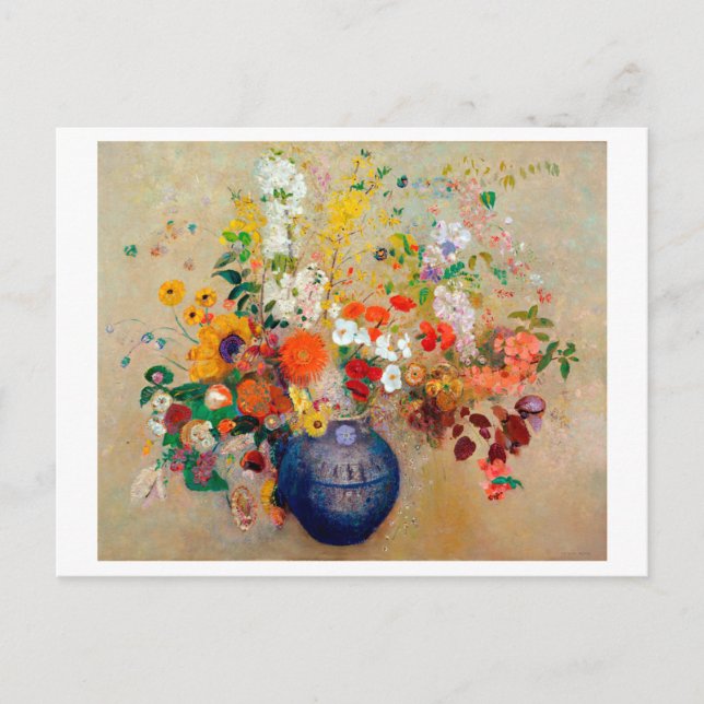 Flowers, Redon Postcard (Front)