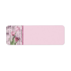 Flowers Return Address Label