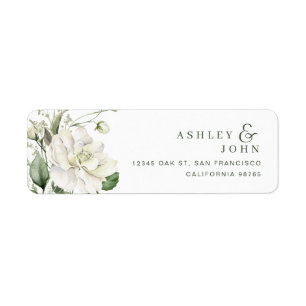 Flowers Return Address Labels