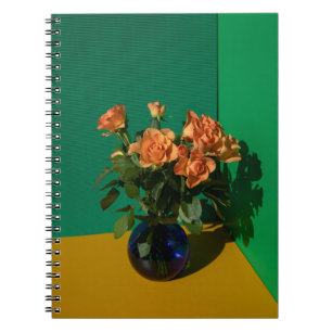 Flowers Roses in Vase Notebook