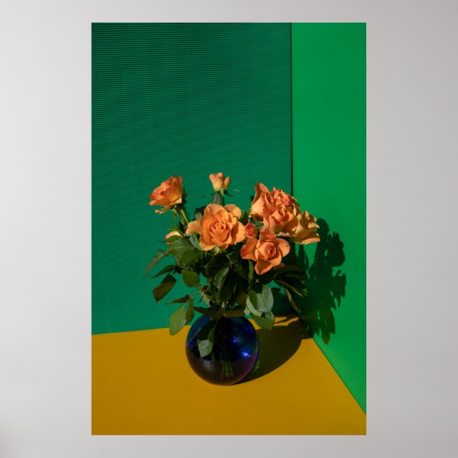 Flowers | Roses in Vase Poster (Front)