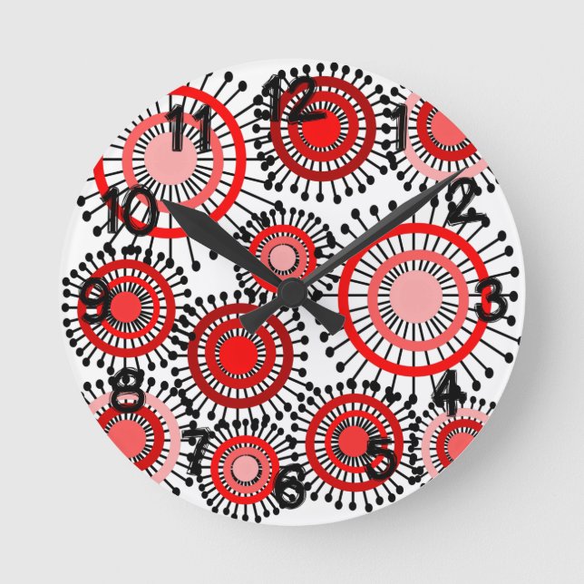 Flowers  round clock (Front)