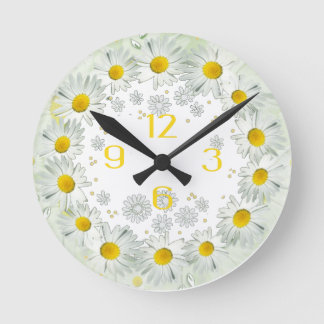 Flowers Round Clock