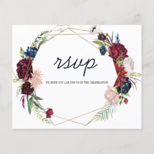 Flowers RSVP Card. Flyer