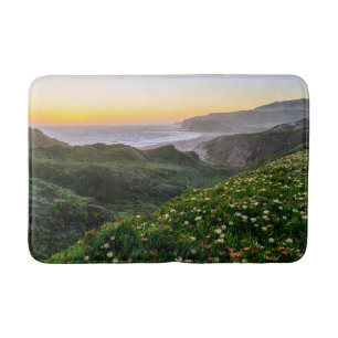 Flowers Santa Cruz California Bath Mat
