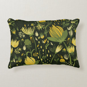 Flowers seamless pattern decorative cushion