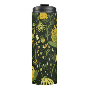 Flowers seamless pattern thermal tumbler