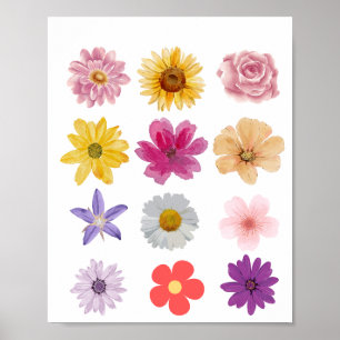 FLOWERS SELECTION POSTER