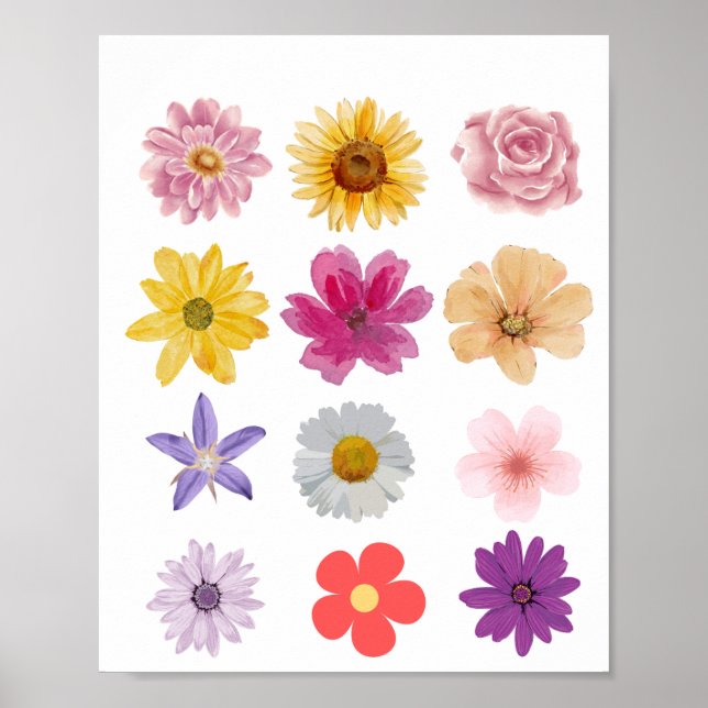 FLOWERS SELECTION POSTER (Front)