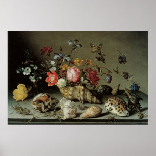 Flowers, Shells and Insects Balthasar van der Ast Poster