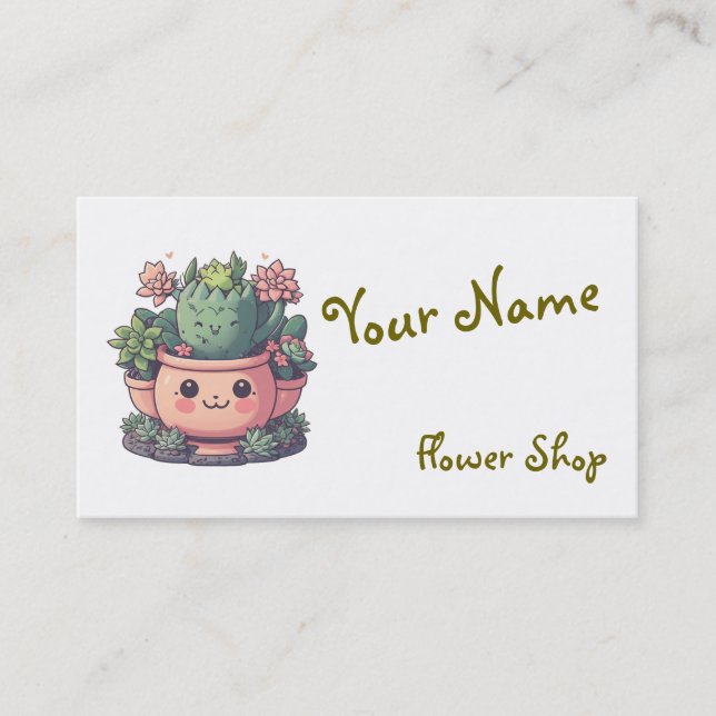 Flowers shop Business card (Front)