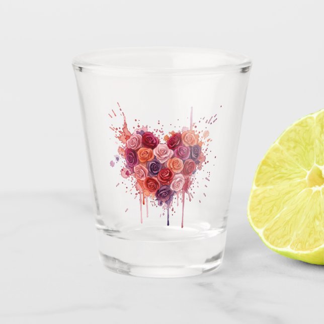 Flowers Shot Glass (Front)