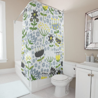flowers shower curtain