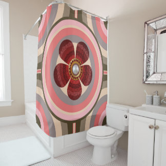 flowers shower curtain