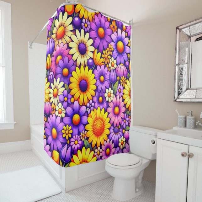 Flowers Shower Curtain (In Situ)