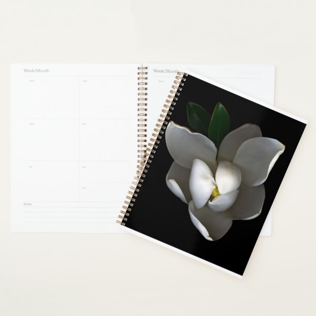 Flowers | Single White Magnolia Blossom Planner (Display)