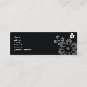 Flowers - Skinny Mini Business Card