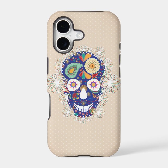 flowers skull iphone (Back)