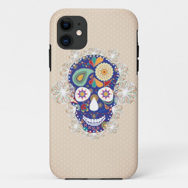 flowers skull iphone Case-Mate iPhone case (Back)