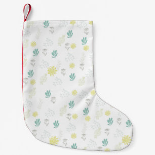 Flowers Small Christmas Stocking
