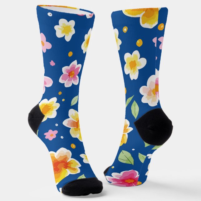 Flowers Socks (Angled)