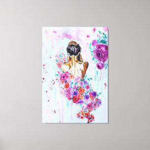 Flowers Soul Canvas Print