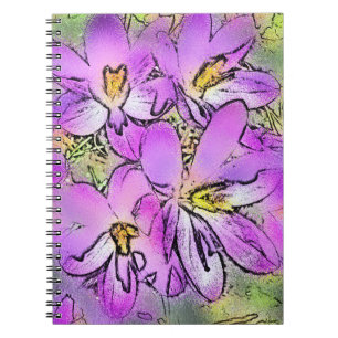FLOWERS SPIRAL NOTEBOOK