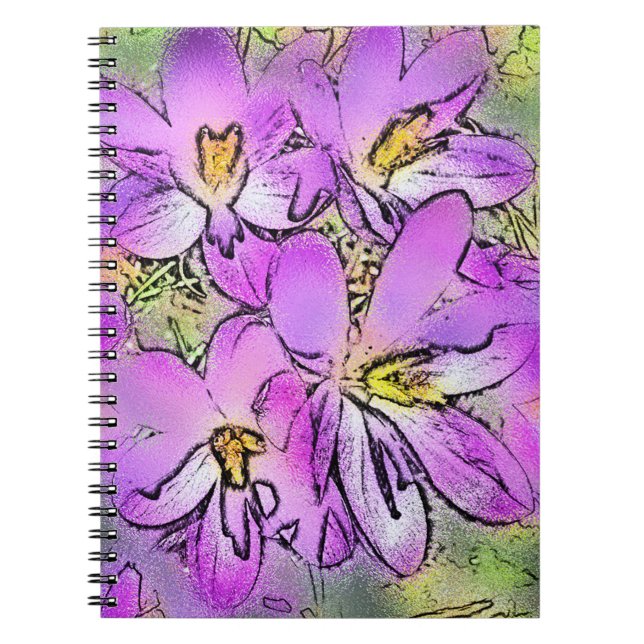 FLOWERS SPIRAL NOTEBOOK (Front)