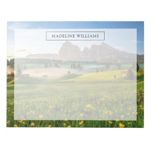 Flowers Spring Alpe di Siusi Langkofel Notepad