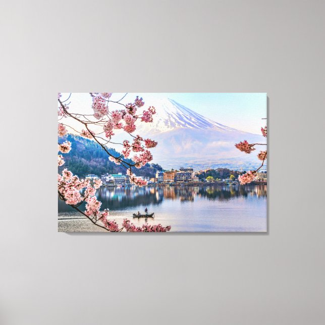 Flowers | Spring Cherry Blossoms Japan Canvas Print (Front)
