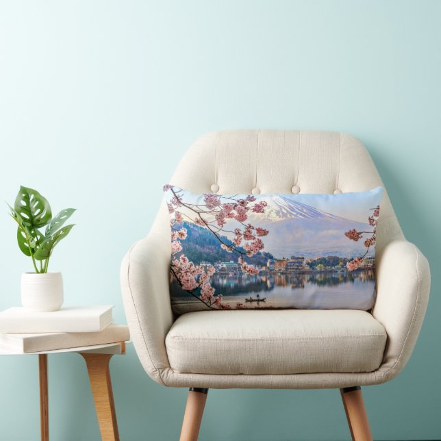 Flowers | Spring Cherry Blossoms Japan Lumbar Cushion (Chair)