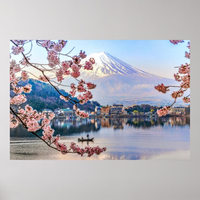 Flowers | Spring Cherry Blossoms Japan Poster (Front)