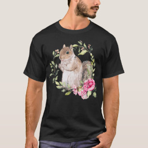 Flowers Squirrel T-Shirt