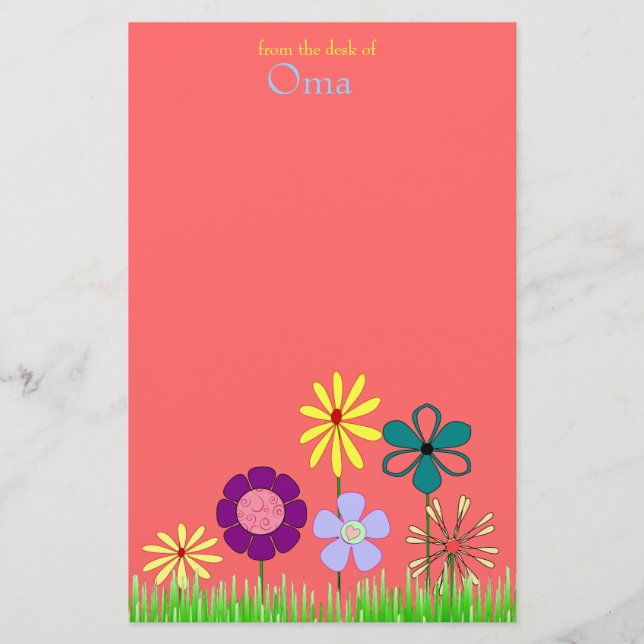 Flowers stationery (Front)
