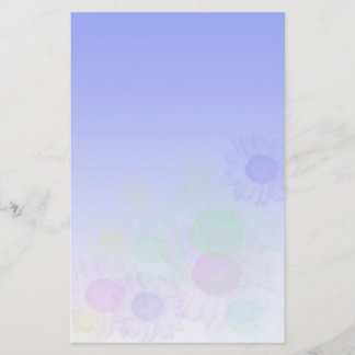 flowers stationery