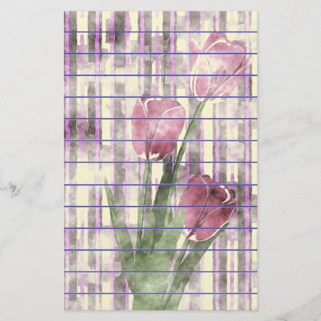 Flowers Stationery (Front)